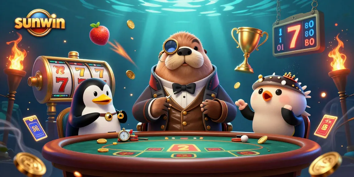 Play thrilling slots at sunwin with a jolly walrus, a penguin dealer, and a bluffing pufferfish.